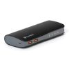 Olcsó Platinet QC3.0 Powerbank 15000mAh Black Leather (44033) (IT14276)