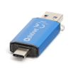 Olcsó Platinet USB 3.0 pendrive C-DEPO 32GB + USB-C *Blue* (OTG) (45452) [60R25W] (IT14616)