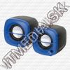 Olcsó Omega aktív 2.0 hangfalszett (6W, USB táp.) (43041) Kék (IT12804)